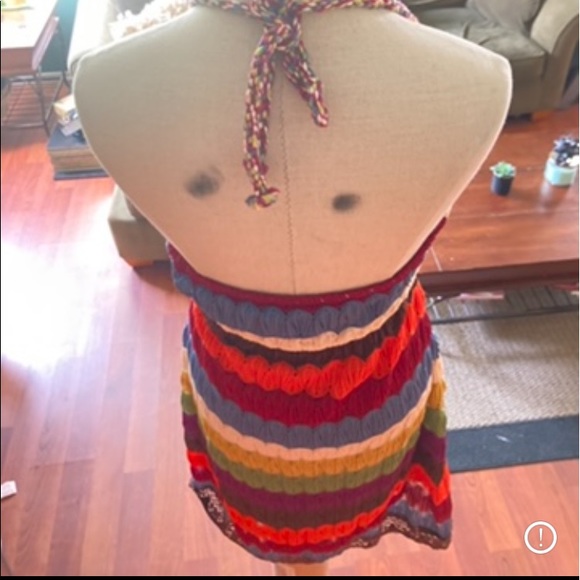 Judith March woven halter dress. Multicolor size 7 medium. - Picture 3 of 10